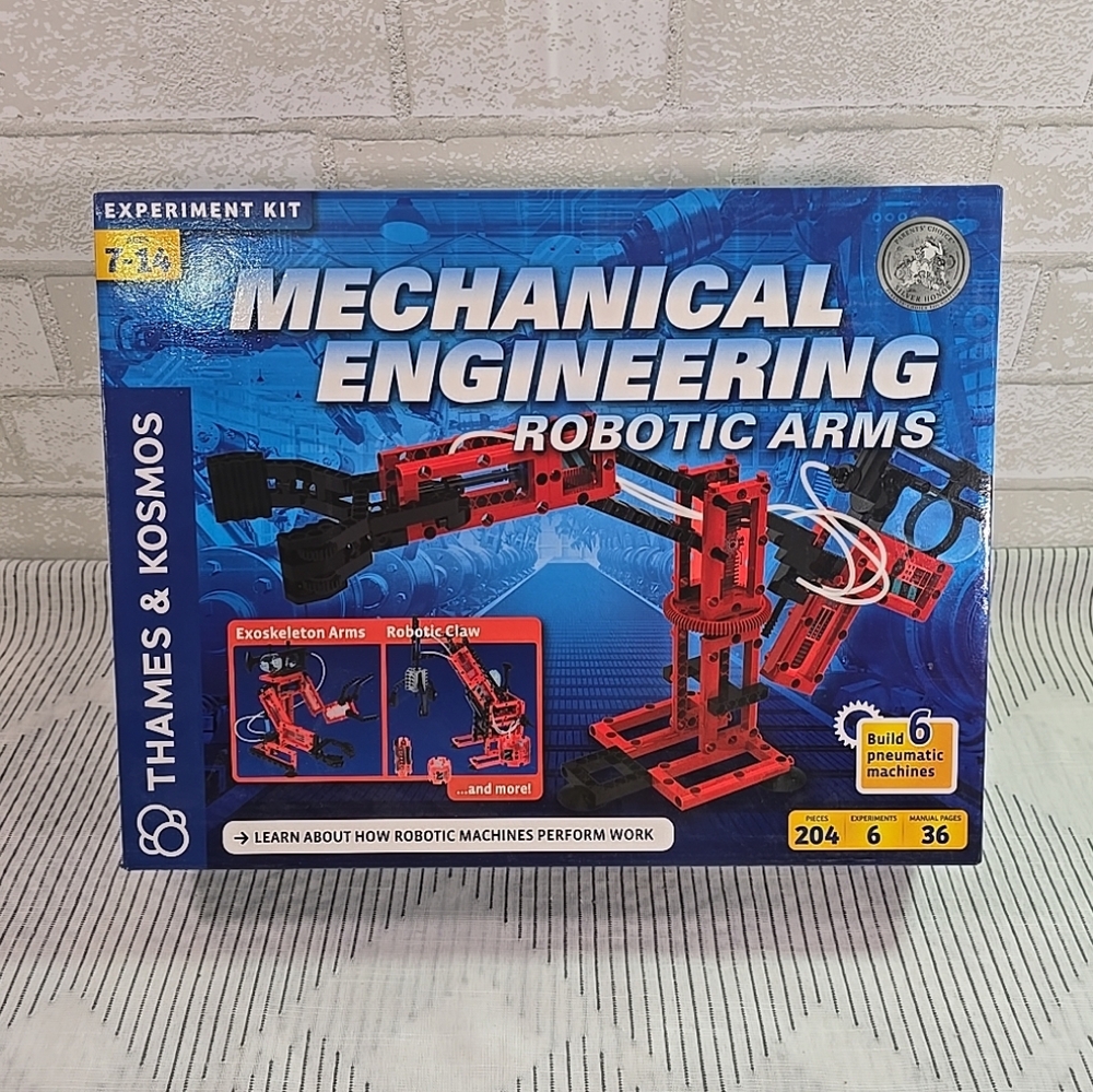 NEW Thames & Kosmos: Mechanical Engineering: Robotic Arms Experiment Kit